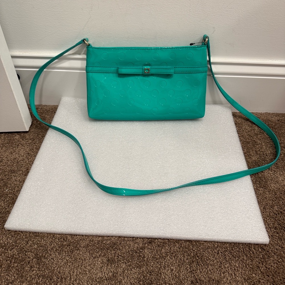 kate spade Teal Patent Crossbody Bag